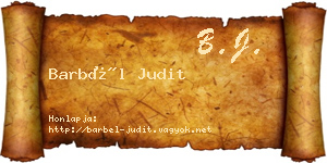 Barbél Judit névjegykártya
